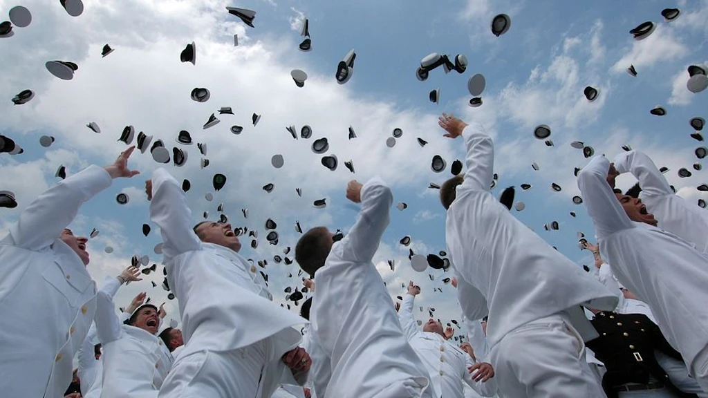 Seafarers celebrating graduation.